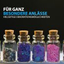 Fläschchen Glas mit Korken Set, ( 10ml ) 5cm - 4er Pack