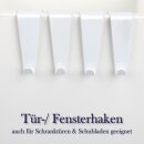 Fenster- und Türhaken, 4er Set, 4x2x2cm 4er Set