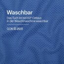 Microfaser Geschirrtuch Double Face 300gsm - 60cm x 40cm - ( 2er Pack ) Blau