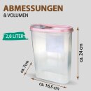 Frischhaltebox Schüttdose 2,8 Liter - 2er Pack ( 2 Stück ) Altrose