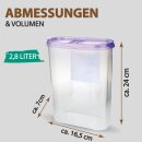 Frischhaltebox Schüttdose 2,8 Liter - 8er Pack ( 8 Stück ) Lila