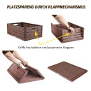 Faltbare Klappbox in Holzoptik - 60cm x 40cm ( 1 Stück )