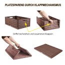 Faltbare Klappbox in Holzoptik - 60cm x 40cm ( 2 Stück )