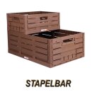 Faltbare Klappbox in Holzoptik - 60cm x 40cm ( 2 Stück )