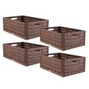 Faltbare Klappbox in Holzoptik - 60cm x 40cm ( 4...