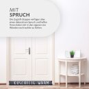 Zugluftstopper mit Spruch - 95cm x Ø12cm Anthrazit - (KUSCHELIG WARM)