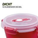 Frischhaltebox mit Deckel - Fresh System 0,85 Liter - Frühstücksschale - Rot