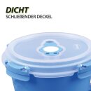 Frischhaltebox mit Deckel - Fresh System 0,85 Liter - Frühstücksschale - Blau