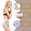 Damen Hüftslip 5er Pack bedruckt XL / 48-50