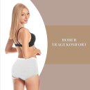 Damen Hüftslip 5er Pack - weiß / bestickt - M / 40-42