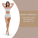 Damen Hüftslip 5er Pack - weiß / bestickt - L / 44-46