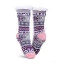 Hüttensocken "Schneeflocke" - Grau - 36-42 - ( 1 Paar )