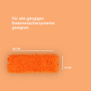 Bodenwischer Ersatzbezug Mikrovelour / Chenille - Orange