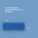 Bodenwischer Ersatzbezug Mikrovelour / Chenille - Blau