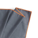 Sporttuch gerollt "grau" farbige Biese 40x80 cm - Orange