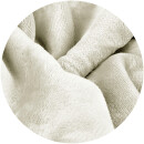 Kuscheldecke "Teddy Fleece" Sherpa/Flanell, 150x200cm Creme