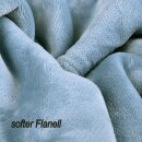 Kuscheldecke "Teddy Fleece" Sherpa/Flanell, 150x200cm Blau