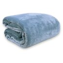 Kuscheldecke "Teddy Fleece" Sherpa/Flanell, 150x200cm Blau