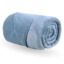 Kuscheldecke "Teddy Fleece" Sherpa/Flanell, 150x200cm Blau