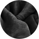 Kuscheldecke "Teddy Fleece" Sherpa/Flanell, 150x200cm Schwarz