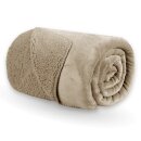 Kuscheldecke "Teddy Fleece" Sherpa/Flanell, 150x200cm Beige