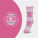 Hüttensocken "Schneeflocke" - Pink - 36-42 - ( 1 Paar )