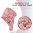 Haarturban 25x65cm - Einheitsgröße - Rosa