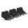 Sneaker Arbeits-Socken - 3er Pack - 39-42 - Schwarz