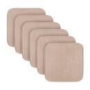 Stuhlkissen Struktur "2er Pack" Beige 38x38x2cm ( 6er Pack )