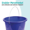 Eimer mit Metallbügel Dunkelblau - 5 Liter (1 Stück)