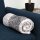 Flanell Kuscheldecke "Soft Touch" 130x170 - bella casa - Hellgrau Ornament