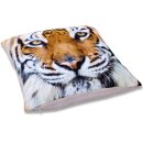 Kissenhülle Fotodruck 40x40 Tiger beige ohne Füllung