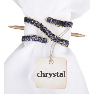 Raffhalter chrystal & pearls