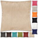 Kissenhüllen 40x40 Alessia beige - creme ohne Füllung