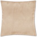 Kissenhüllen 40x40 Alessia beige - creme mit Füllung