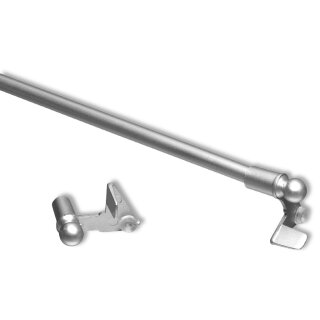 Klemmstangen ausziehbar silber - chrom matt 40 - 60 cm