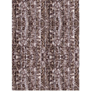 Flauschvorhang 140x200 Meliert beige - braun